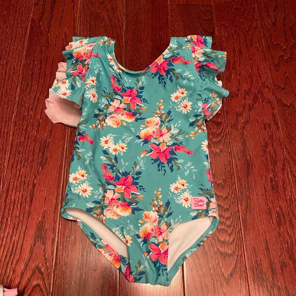 Floral RuffleButts Swimsuit